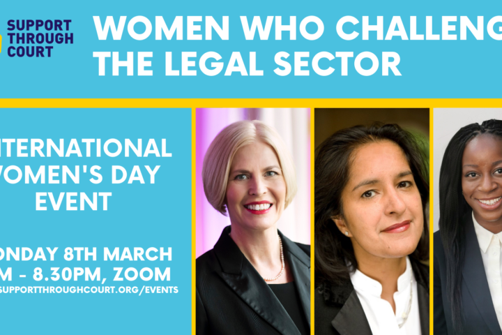 International Women’s Day virtual event on Monday 8th March. -Women Who Challenge: The Legal Sector.