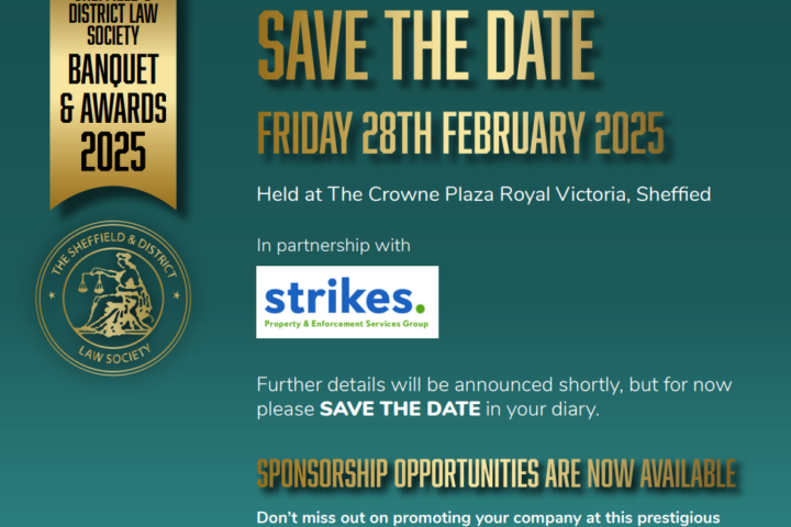 SAVE THE DATE – Yorkshire Law Banquet & Awards 2025